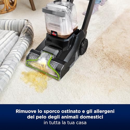 BISSELL® PowerWash Pet | Lava moquette | Rimuove lo sporco e gli allergeni del pelo degli animali domestici | Aspirazione 600 W | Leggero | Tecnologia a due serbatoi | Con cavo | 3878N : Amazon.it: Casa e cucina