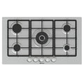 Hisense GM973XF Piano Cottura a Gas, 5 Zone di Cottura, Larghezza 90 cm, Griglie in Ghisa, Accensione Integrata, Inox Anti Impronta, Bruciatore Wok 86x51x9cm : Amazon.it: Grandi elettrodomestici