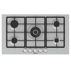 Hisense GM973XF Piano Cottura a Gas, 5 Zone di Cottura, Larghezza 90 cm, Griglie in Ghisa, Accensione Integrata, Inox Anti Impronta, Bruciatore Wok 86x51x9cm : Amazon.it: Grandi elettrodomestici
