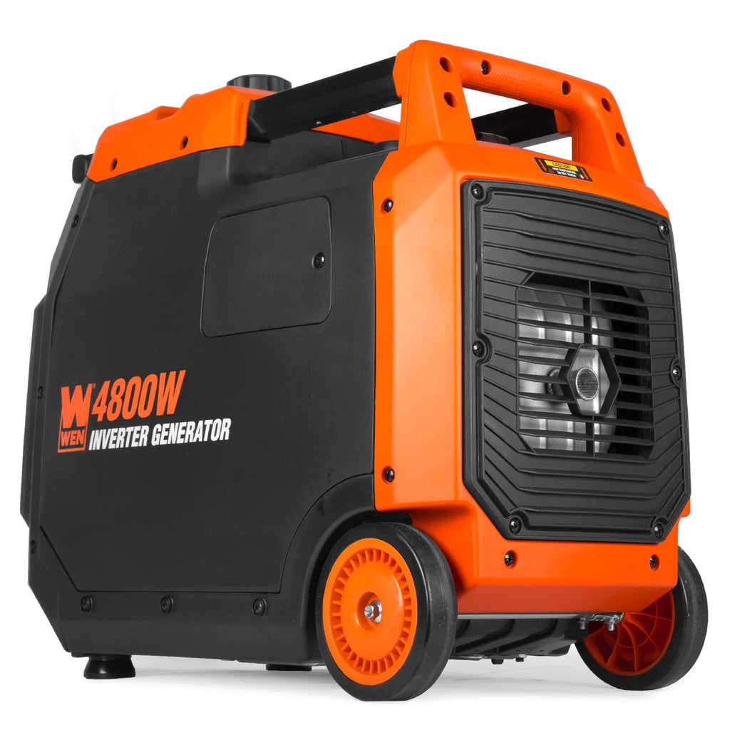 Generatore inverter portatile WEN da 4800 Watt, avviamento elettrico, adatto per camper, silenzioso e leggero con spegnimento del carburante e rilevatore di CO - MadeInUSA