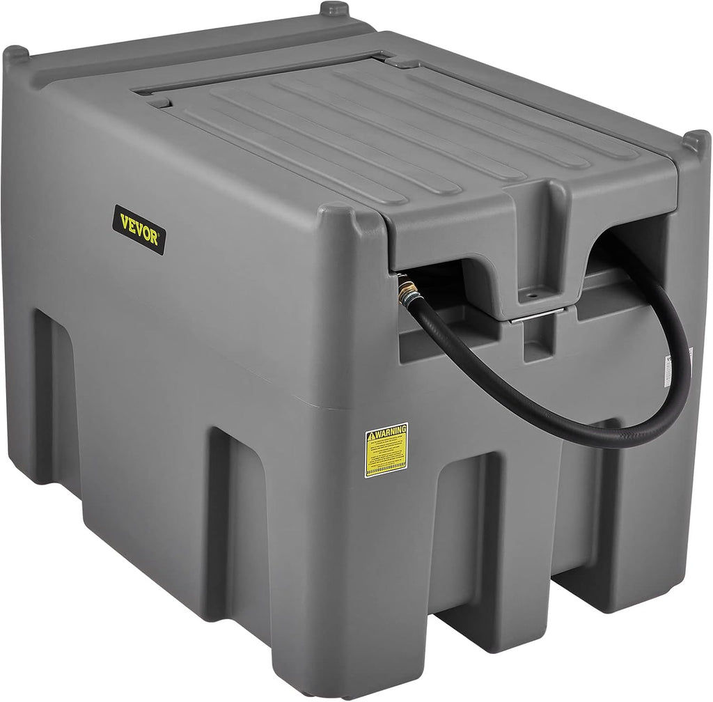 VEVOR Portable Fuel Tank 439 Litre 12V DC Large Fuel Tank with Grey Transfer Pump for Tractor Ship Camper Outdoor Industries Construction Industries