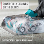 Hoover SmartWash+, lavatappeti automatico per tappeti e tappezzeria, shampoo per la pulizia profonda dei tappeti, deodorante per tappeti e smacchiatore per animali domestici FH52000, turchese
