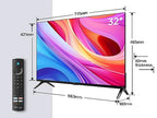 TCL 32SF540 TV 32" Full HD HDR e HLG Fire TV, Dolby Audio DTS Virtual: X, Design Bezel Less, Controllo Vocale, Bluetooth 5.0 : Amazon.it
