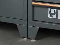 Arredo Beta C45PRO 2.0 X per officina 2955x645x2000mm con piano di lavoro in acciaio