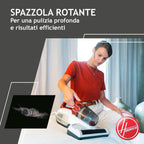 Hoover Ultra Vortex MBC500UV 011 Battimaterasso con Luce UV-C, 500W, 0,3 L, Antiacaro, Antibatterica, Rimuove Allergeni e Polvere, 3 Programmi, Rosso
