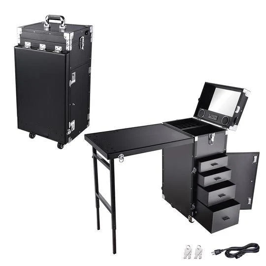 Beauty case trolley con tavolo | LOGIC