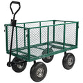 campMax Carrelli da giardino in acciaio a maglia, carrello da giardinaggio estraibile resistente con ruote e lati rimovibili, verde : Amazon.it: Giardino e giardinaggio