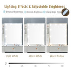 Saihemei Scrivania da trucco con specchio e 3 modalità di illuminazione, sgabello, 6 cassetti e ripiani – Mobiletto per cosmetici da camera da letto : Amazon.it: Casa e cucina