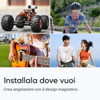 Insta360 GO 3S (128GB)   Cam 4K per vlogging, POV a mani libere, montaggio magnetico, stabilizzazione, 140 minuti di autonomia, impermeabilità fino a 10 m, editing IA : Elettronica