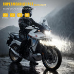 Future Eyes Motorcycle Lights - 180W LED Fog Lights with White Beam, Waterproof Auxiliary Headlights with DRL, Strobe and Arrows, Motorcycle Lights for Night Driving, Off-Road, UTV and ATV