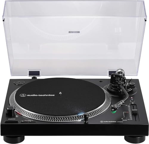 Audio Technica LP120xBTUSB Giradischi a Trazione Diretta (Bluetooth &amp; USB) Nero : Elettronica