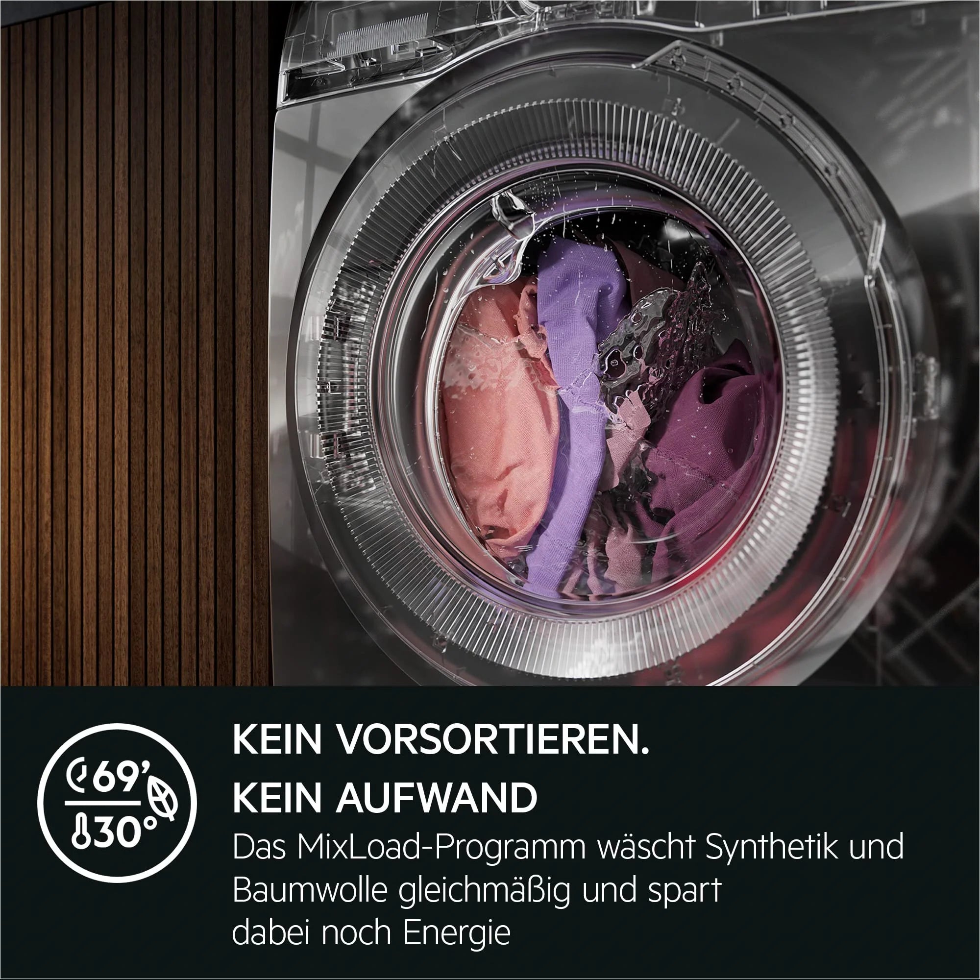 2025 Lavatrice AEG Serie 7000 ProSteam: funzione rinfrescante a vapore senza lavaggio, 9 kg, silenziosa, dosaggio automatico, risparmio energia A-20%, funzione aggiunta bucato, blocco acqua, 1400 giri/min, modello LR7GA70490