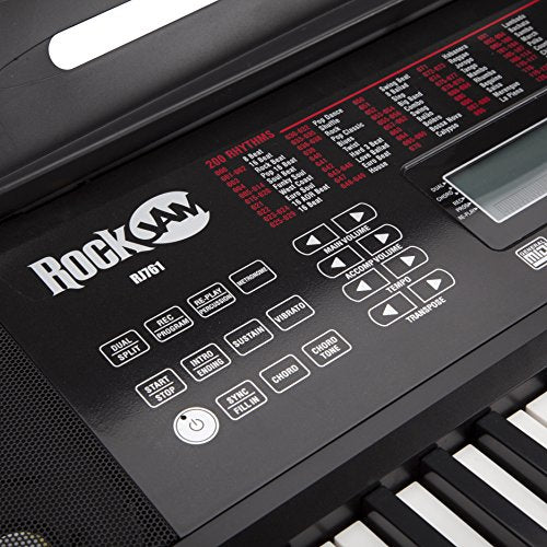RockJam Kit pianoforte tastiera RockJam a 61 tasti con display touch : Amazon.it: Strumenti Musicali