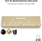Nespresso Inissia XN1001, Macchina da caffè di Krups, Sistema Capsule Nespresso, Serbatoio acqua 0.7L, White
