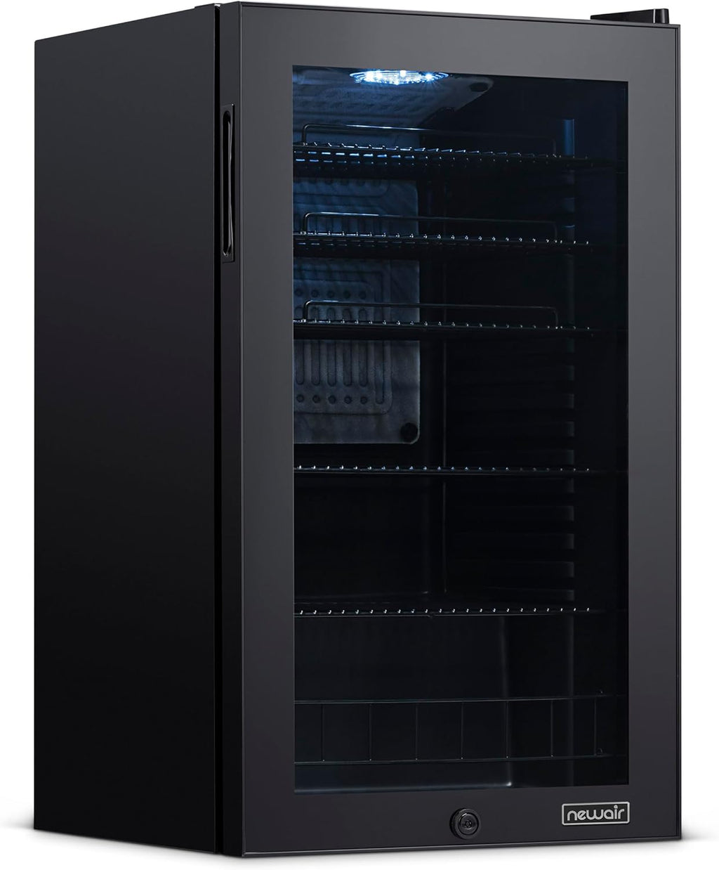 Frigorifero per bevande | 126 lattine indipendente con porta in vetro con cerniera a destra | Mini frigorifero per bevande, perfetto per birra, vino, bibite e bevande fredde