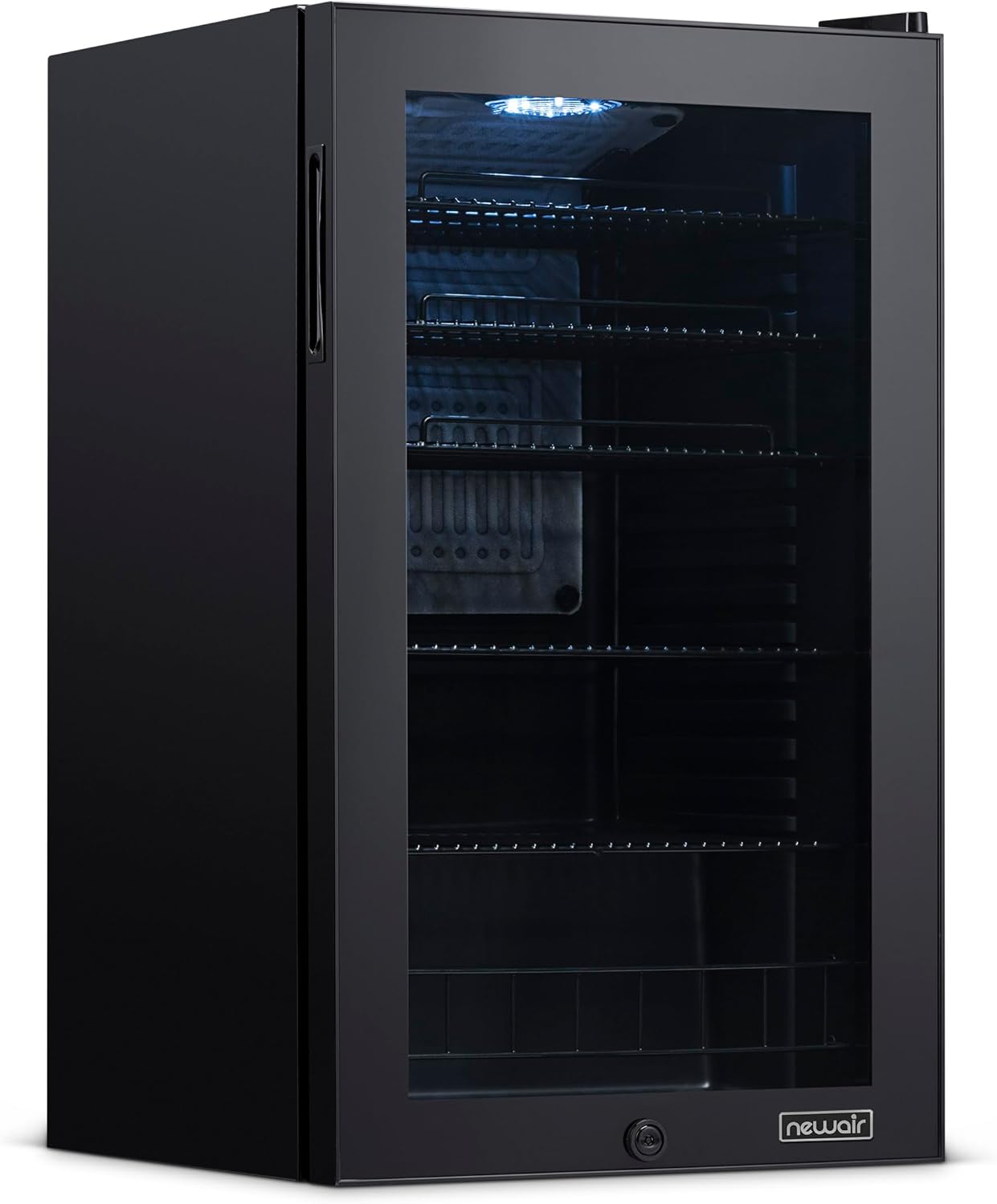 Frigorifero per bevande | 126 lattine indipendente con porta in vetro con cerniera a destra | Mini frigorifero per bevande, perfetto per birra, vino, bibite e bevande fredde