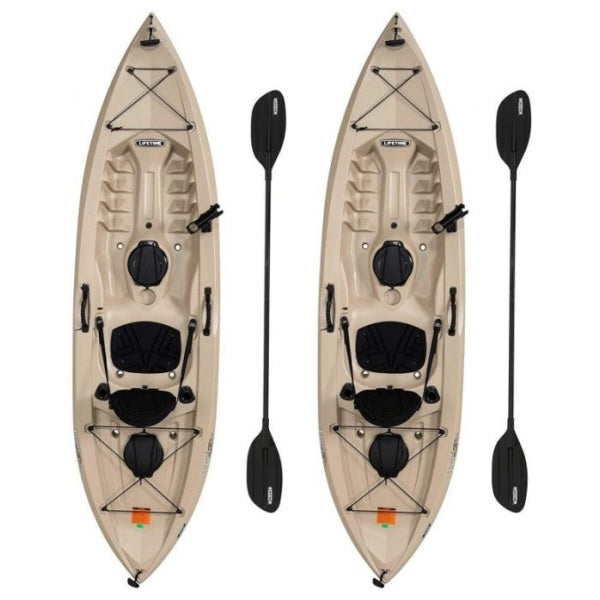 2025 Kayak da pesca Lifetime 90806 Tamarack Angler 100 – Confezione da 2 (pagaia inclusa)