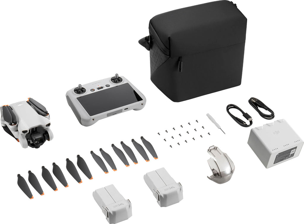 Mini 3 Fly More Combo Drone e Telecomando con Schermo Integrato - Grigio