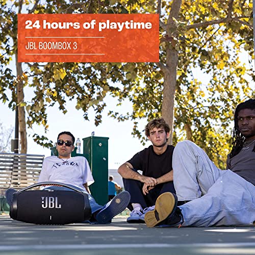 JBL Boombox 3 Speaker Bluetooth Wireless, Cassa Altoparlante Portatile con Bassi Profondi e Modalità PartyBoost, Impermeabile IP67 e Compatibile con App JBL, Autonomia Fino a 24 Ore, Nero : Amazon.it: Elettronica