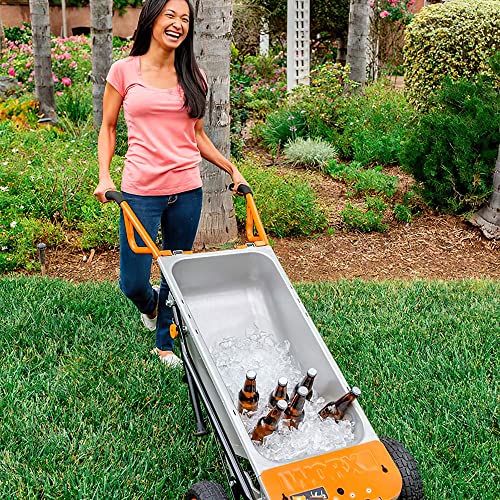 Worx WG050 Carriola Multifunzione a Due Ruote, Porta Sacchi, Porta Fusti, Trasporto Sassi, Trasporto Vasi, Capacità di Carico Max 136kg : Amazon.it: Casa e cucina