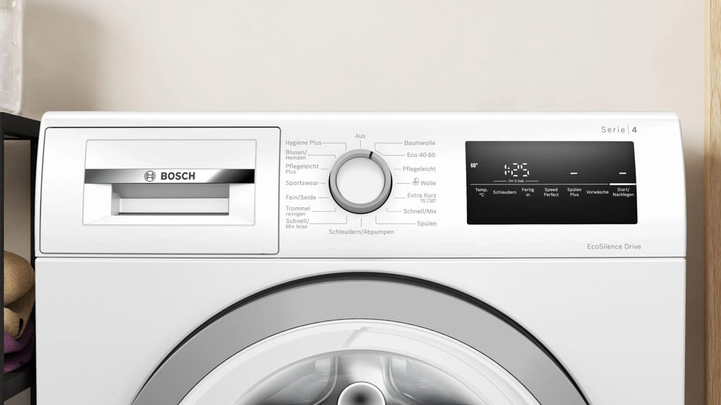 2025 Bosch WAN28K23, Serie 4, Lavatrice a Caricamento Frontale, 8 kg, 1400 giri/min, EcoSilence Drive: lavaggio silenzioso e a basso consumo, Hygiene Plus, Speed Perfect, Bianco, 60 cm, Edizione Esclusiva Amazon