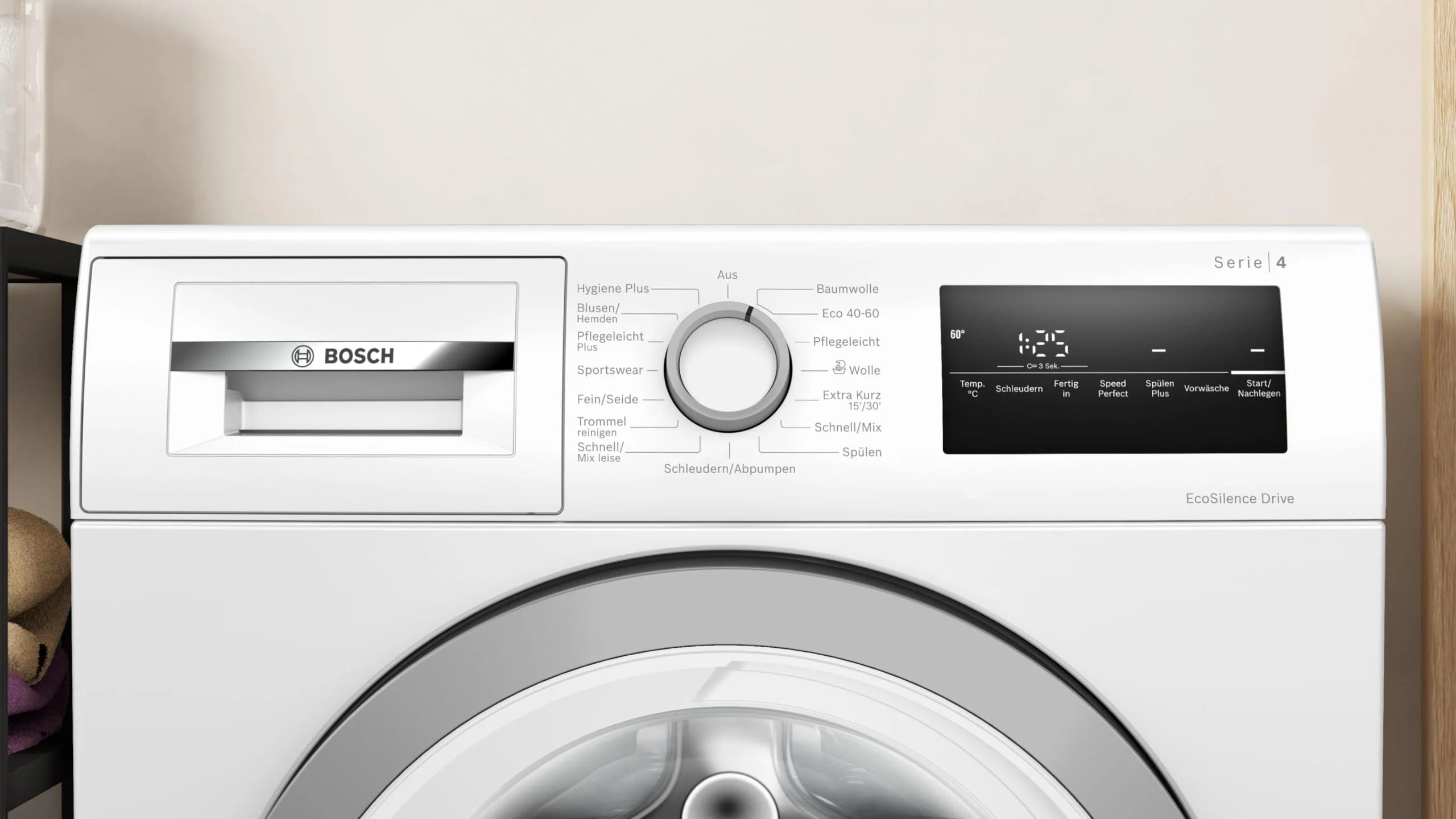 2025 Bosch WAN28K23, Serie 4, Lavatrice a Caricamento Frontale, 8 kg, 1400 giri/min, EcoSilence Drive: lavaggio silenzioso e a basso consumo, Hygiene Plus, Speed Perfect, Bianco, 60 cm, Edizione Esclusiva Amazon