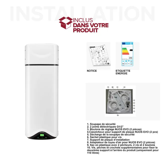 Scaldabagno a Pompa di Calore Ariston Nuos Evo A+ 150 Litri