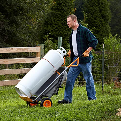 Worx WG050 Carriola Multifunzione a Due Ruote, Porta Sacchi, Porta Fusti, Trasporto Sassi, Trasporto Vasi, Capacità di Carico Max 136kg : Amazon.it: Casa e cucina