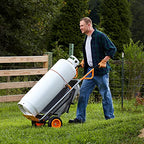 Worx WG050 Carriola Multifunzione a Due Ruote, Porta Sacchi, Porta Fusti, Trasporto Sassi, Trasporto Vasi, Capacità di Carico Max 136kg : Amazon.it: Casa e cucina