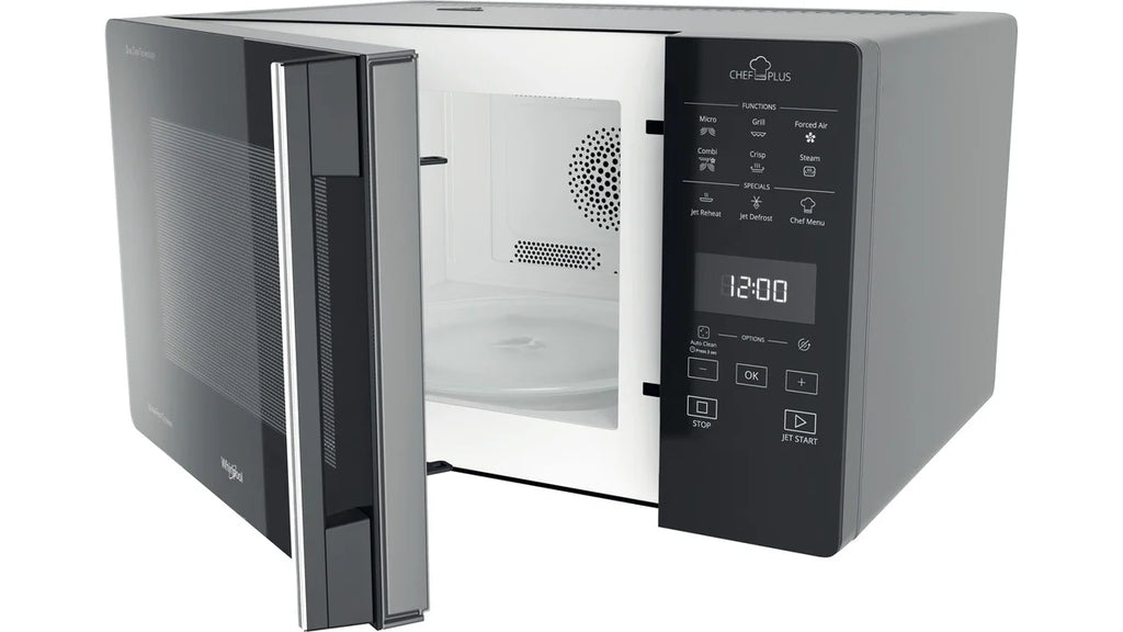 Microonde Combinato Whirlpool Chef Plus Mcp 359 Sl 800 W 25 Litri Grill (A30xL52xP49,4) Funzione Cottura A Vapore Argento