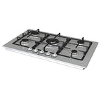 Hisense GM973XF Piano Cottura a Gas, 5 Zone di Cottura, Larghezza 90 cm, Griglie in Ghisa, Accensione Integrata, Inox Anti Impronta, Bruciatore Wok 86x51x9cm : Amazon.it: Grandi elettrodomestici