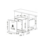 Beko BDIN38561C - Lavastoviglie a Scomparsa Totale 15 Coperti 60 cm Classe A