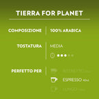Lavazza, A Modo Mio Macchina per Caffè Tiny Eco Verde con 64 Capsule ¡Tierra! Assortite, Macchina per Espresso in Plastica Riciclata, 1450 W, 220-240 V, 50/60 Hz, 0.6 Litri