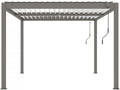 Pergola bioclimatica in alluminio "Windsor" con led 3 x 4