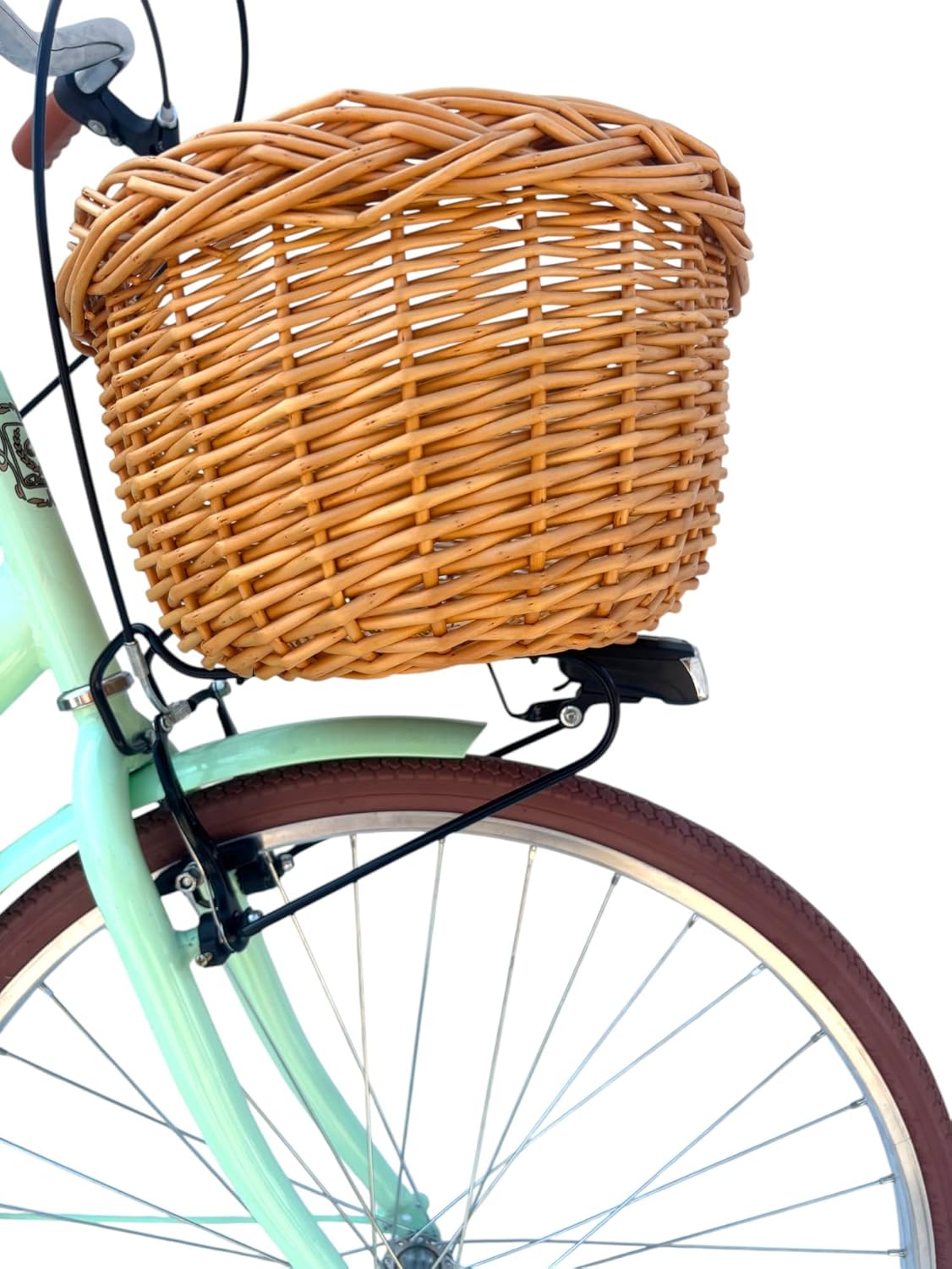 Bicicletta Donna da Passeggio Olanda Misura 26 Bici da città Vintage retrò con Cestino Turchese