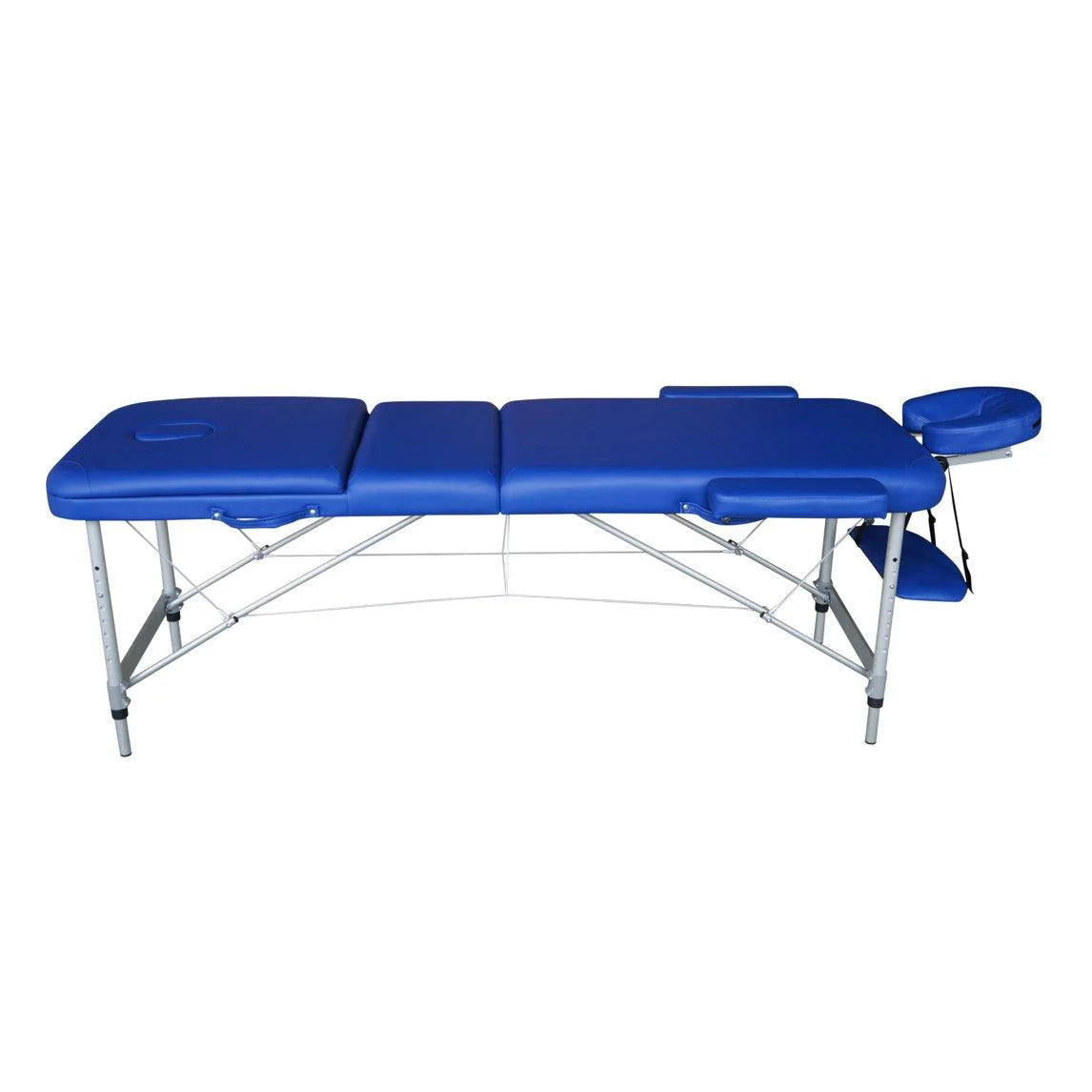 Lettino Massaggi Pieghevole in Alluminio – Portatile, Leggero, Altezza Regolabile, Schienale Reclinabile, 15 kg