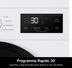 LG F4NA10S7NWK Lavatrice 7 kg Slim a Carica Frontale Serie A1, Classe A, 1400 Giri, Programma Igiene con Vapore, Lavaggio Rapido, Programma Lana, Libera Installazione, Design Essenziale, White