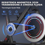 Cyclette da Casa, DMASUN Cyclette Professionali Hanno Una Resistenza Magnetica più Forte, cyclette più Silenziosa, più Confortevole e Sicurezza Stabile, Capacità 160 kg（Include Coprisella Cyclette） : Sport e tempo libero