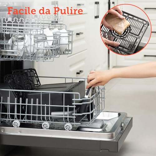 COSORI Friggitrice ad Aria 10 Litri, 8 in 1 Dual Blaze TwinFry con Doppio Cestello 5L &amp; 5L e Separatore Rimovibile, 2800W Air Fryer WiFi con Doppia Resistenza, 35 240℃, 70 Ricette Online, 4 8 Persone : Amazon.it: Casa e cucina