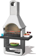 Sarom Barbecue in muratura Maribor con contracappa in metallo - legno/carbonella