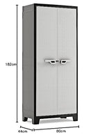 Keter Armadio Alto Titan con Ripiani Regolabili, da interno ed esterno, 80 x 44 x 182 cm : Amazon.it: Giardino e giardinaggio