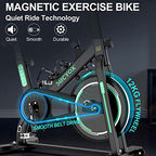 Micyox MX87 Cyclette a Resistenza Magnetica Cyclette da Camera con Volano da 12kg, Sensore Pulsazioni e Freno di Emergenza, Fitness Cyclette Silenziose per la Casa : Sport e tempo libero