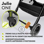 LIONELO Julie One Passeggino leggero e pieghevole da 0 mesi fino 22 kg Compatto con zanzariera, coprigambe, portabibite e borsa, Poggiapiedi regolabili e schienale alla posizione a sdraiata (Gold) : Amazon.it: Prima infanzia