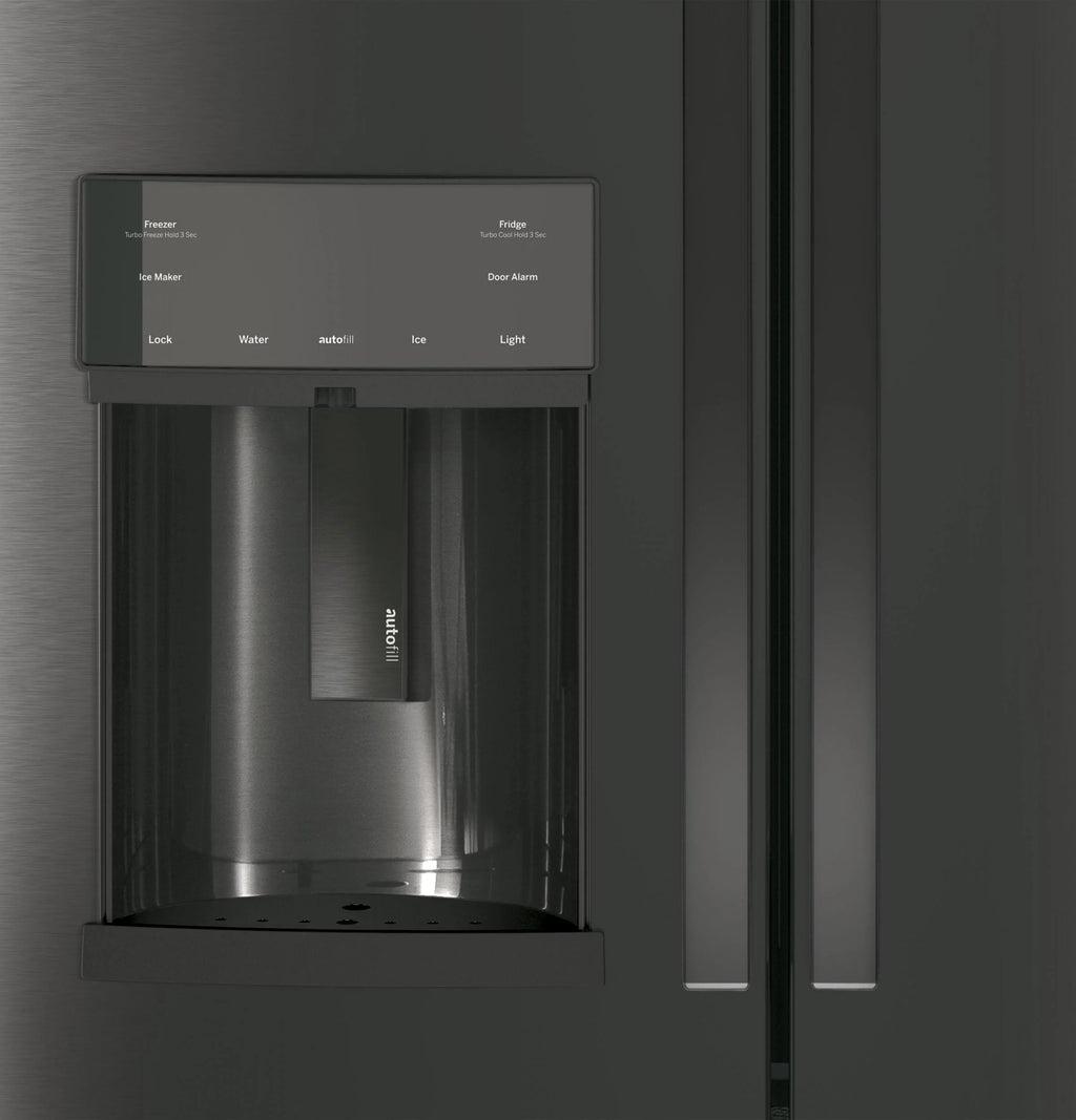 Frigorifero GE Appliances PFE28KBLTS da 36 pollici con porta alla francese, acciaio inossidabile nero