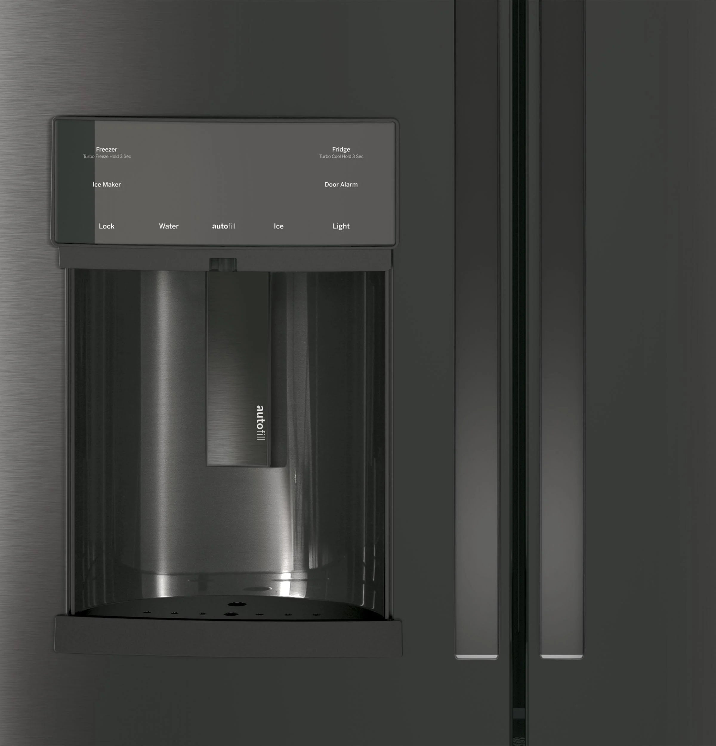 Frigorifero GE Appliances PFE28KBLTS da 36 pollici con porta alla francese, acciaio inossidabile nero