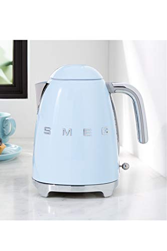 Smeg, Bollitore Elettrico KLF03PBEU 1,7 L, Filtro Anticalcare Lavabile, Autospegnimento di Sicurezza, Indicatore Livello di Acqua, Base Antiscivolo e Avvolgicavo Integrato, Potenza 2400W, Azzurro : Amazon.it: Casa e cucina