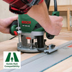 Bosch Fresatrice verticale POF 1400 ACE, 3 pinze di serraggio, fresa, guida parallela, adattatore di aspirazione, valigetta, potenza 1400 Watt : Amazon.it: Fai da te