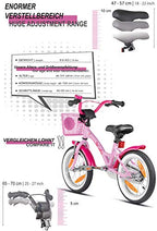 PROMETHEUS BICYCLES bicicletta bambina 4 anni bici per bambini bici bambina 14 pollici bimba con rotelle e freno contropedale Rosa : Sport e tempo libero