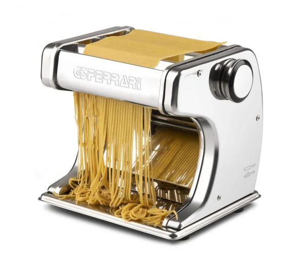 G3 ferrari g20125 sfoglia prof macchina per la pasta motorizzata, 70 w, rulli 18 cm, 7 livelli spessore, 3 formati di pasta, corpo e rulli in acciaio inox