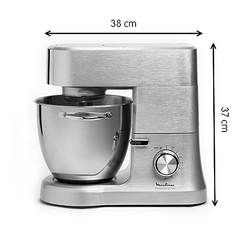 Moulinex Masterchef Impastatrice Planetaria, 6,7 litri, Robot da cucina con Frusta, sbattitore, Gancio Impastatore, 1500 W, 8 velocità, QA810D : Amazon.it: Casa e cucina